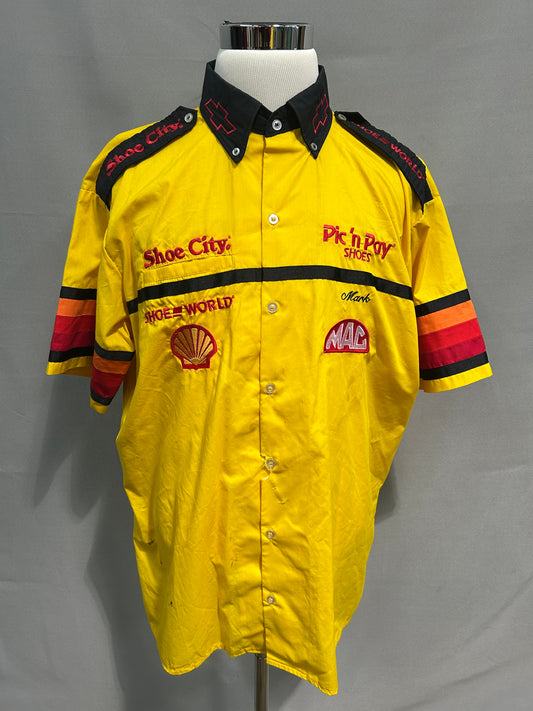 Dale Jarrett #32 Pic N Pay Shoes Nascar Pit Crew Shirt Size 3XL