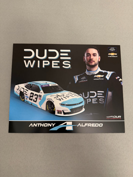 Anthony Alfredo #23 2022 Dude Wipes Nascar Hero Card