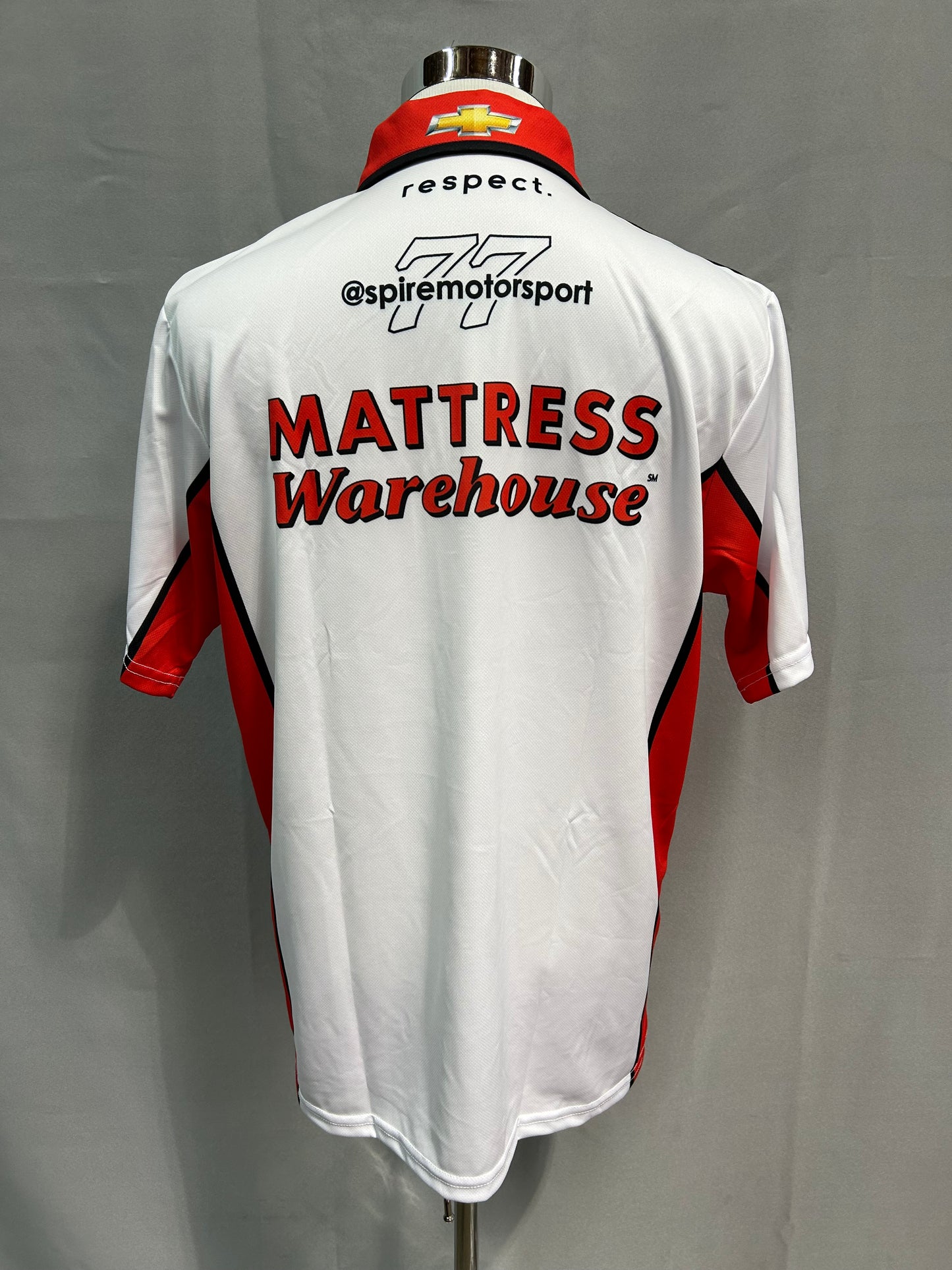 Carson Hocevar #77 2024 Mattress Warehouse Nascar Crew Shirt