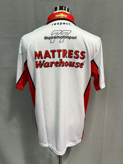 Carson Hocevar #77 2024 Mattress Warehouse Nascar Crew Shirt