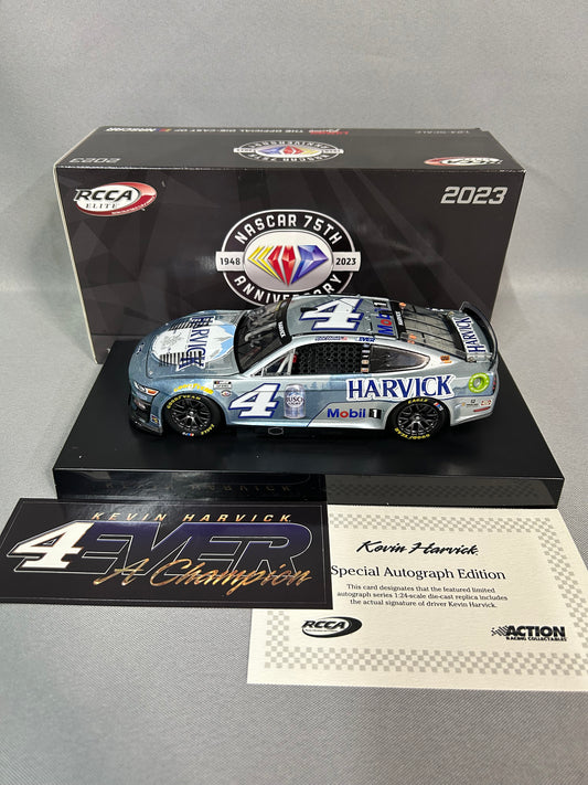 Kevin Harvick #4 2023 Autographed Busch Light Harvick Elite Nascar Diecast