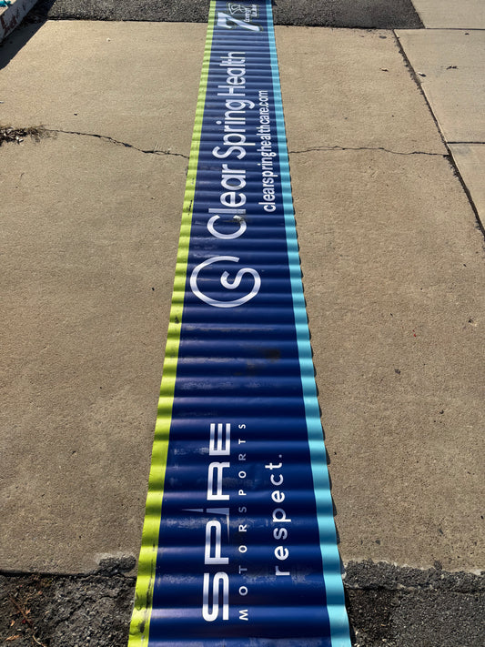 Corey Lajoie #7 2024 Richmond Clear Spring Health Nascar Pit Wall Banner