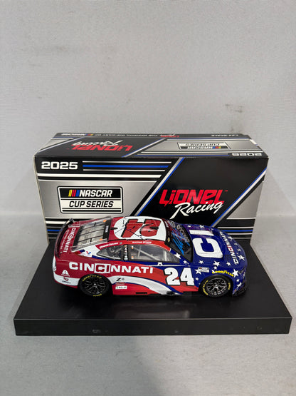 William Byron #24 2025 Cincinnati Nascar Autographed Diecast