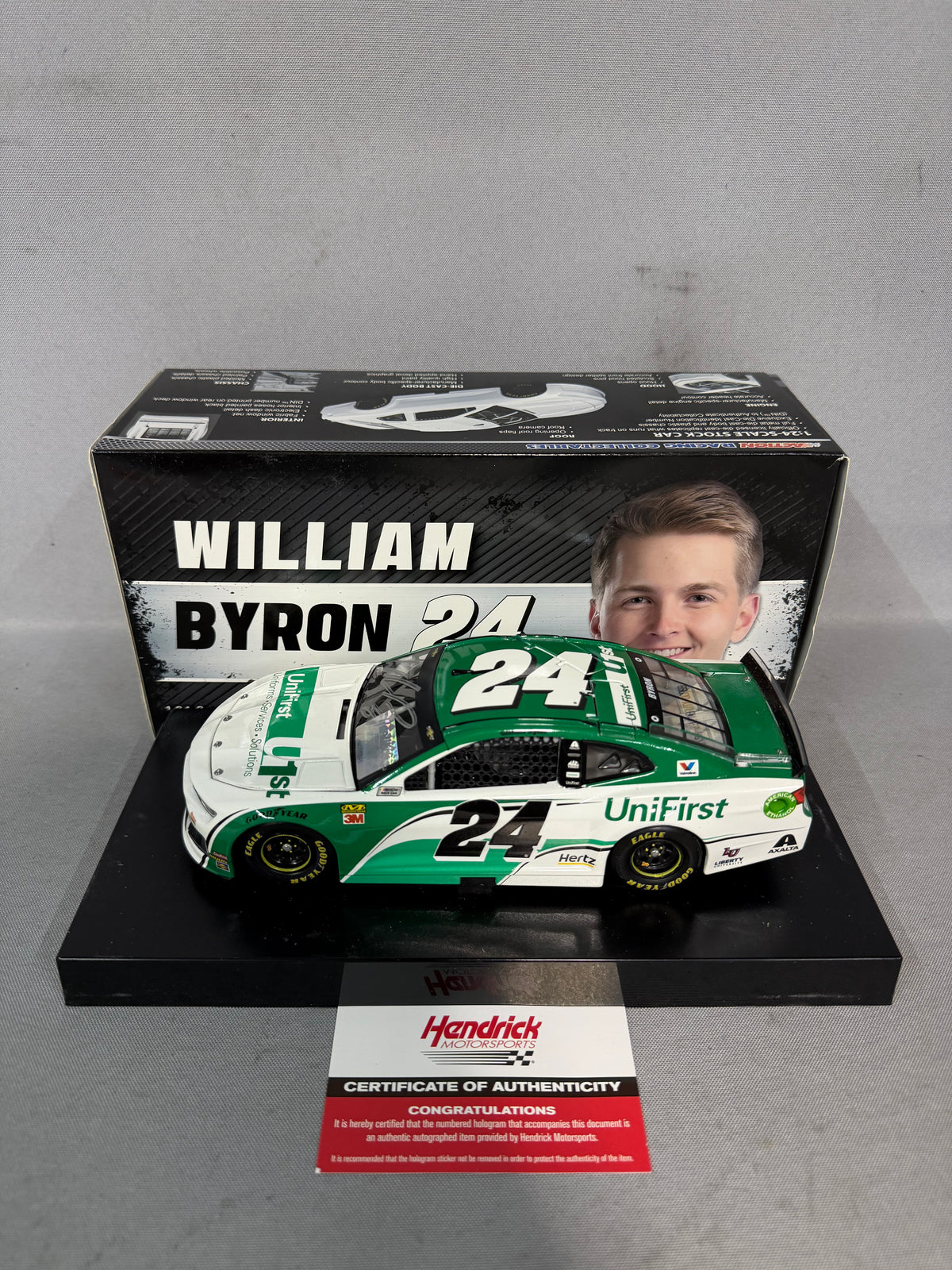 William Byron #24 2019 Unifirst Nascar Autographed Diecast