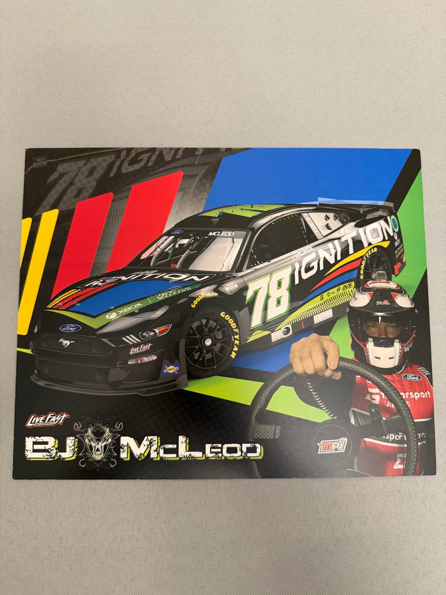 BJ McLeod #78 2022 Nascar Ignition Nascar Hero Card