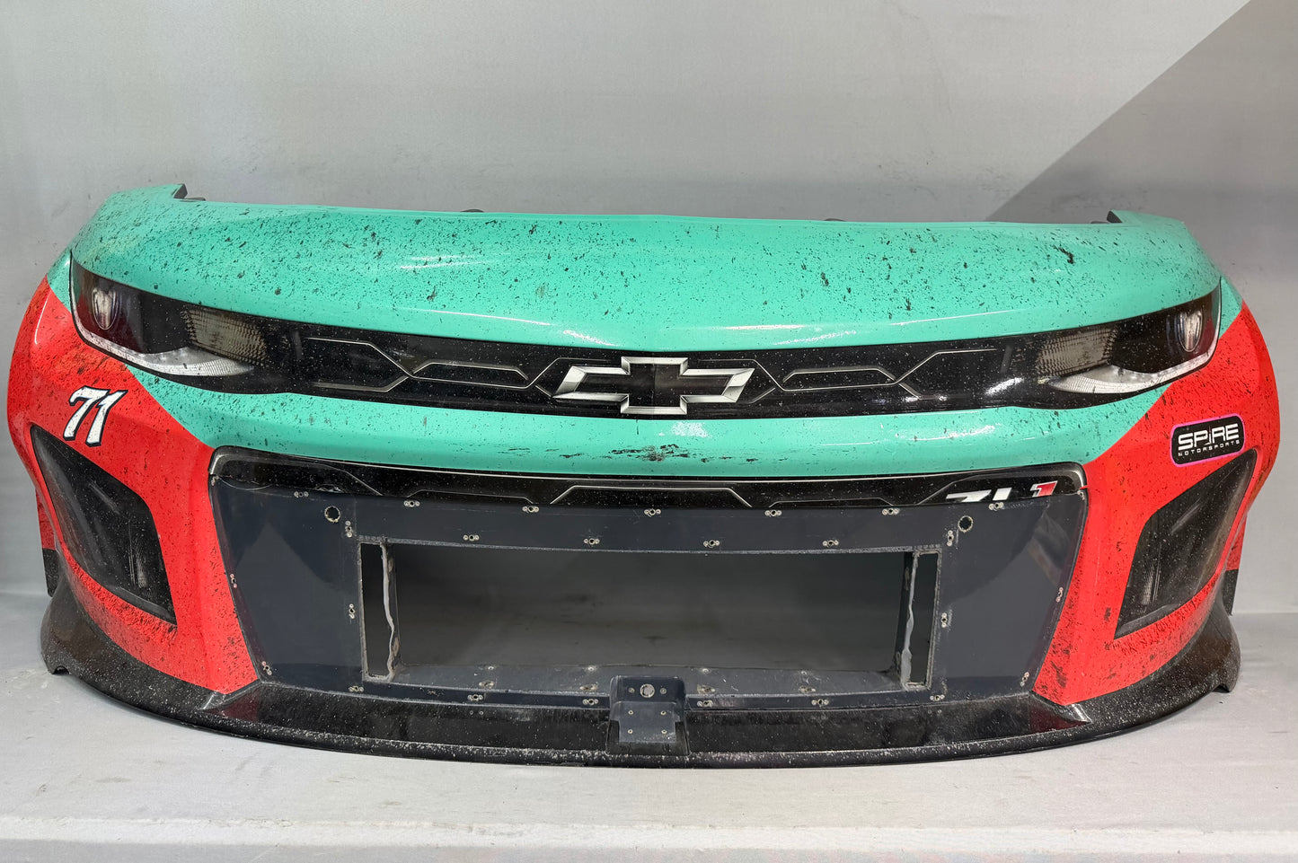 Michael McDowell #71 2025 Las Vegas Delaware Life Nascar Front Nose