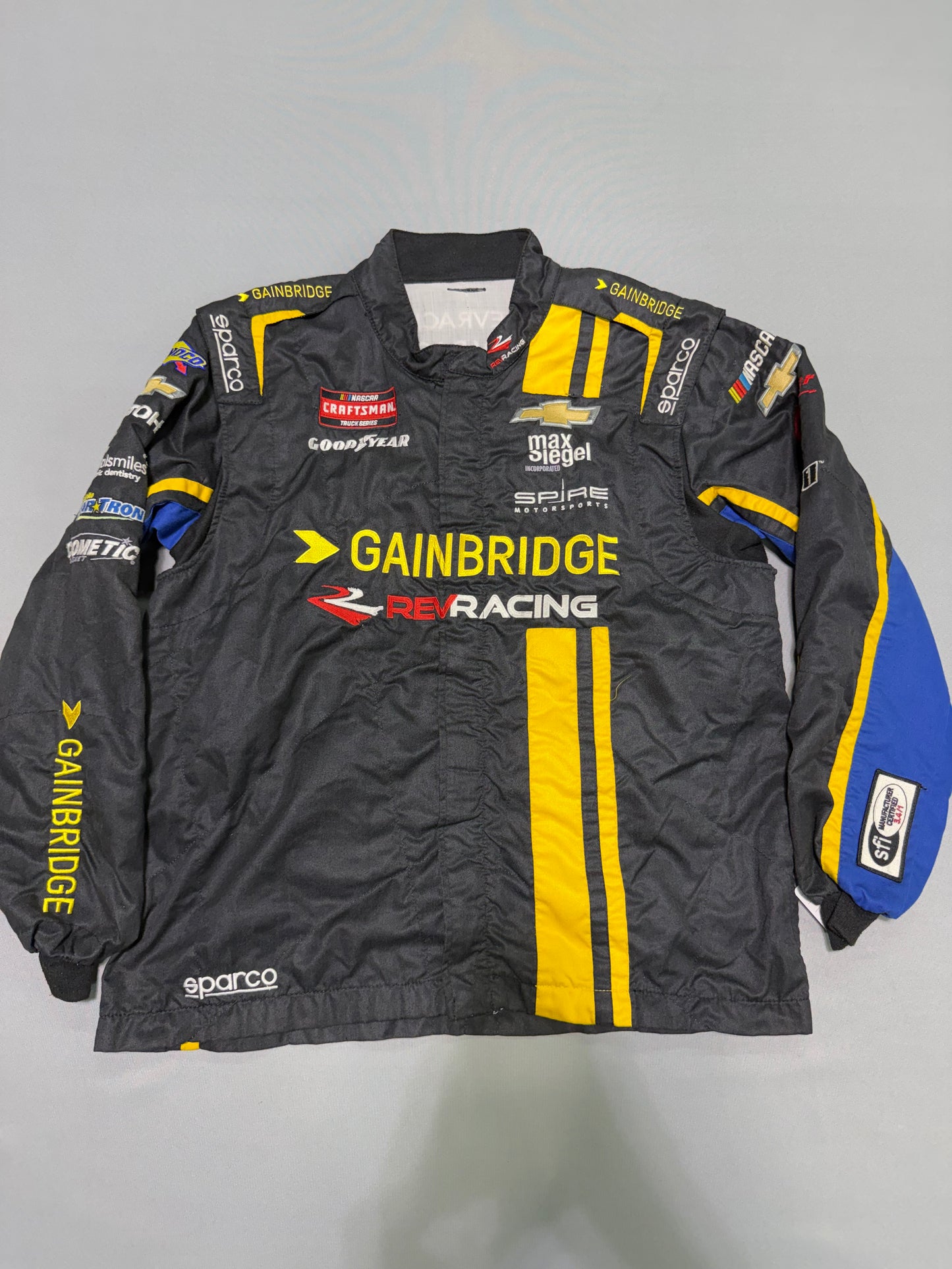 Nick Sanchez #2 2024 Gainbridge Nascar 2 Piece Crew Firesuit C-48 W-34 L-31