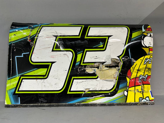 Joey Gase #53 2025 Daytona National Fire Protection Association Autographed Nascar Door Panel