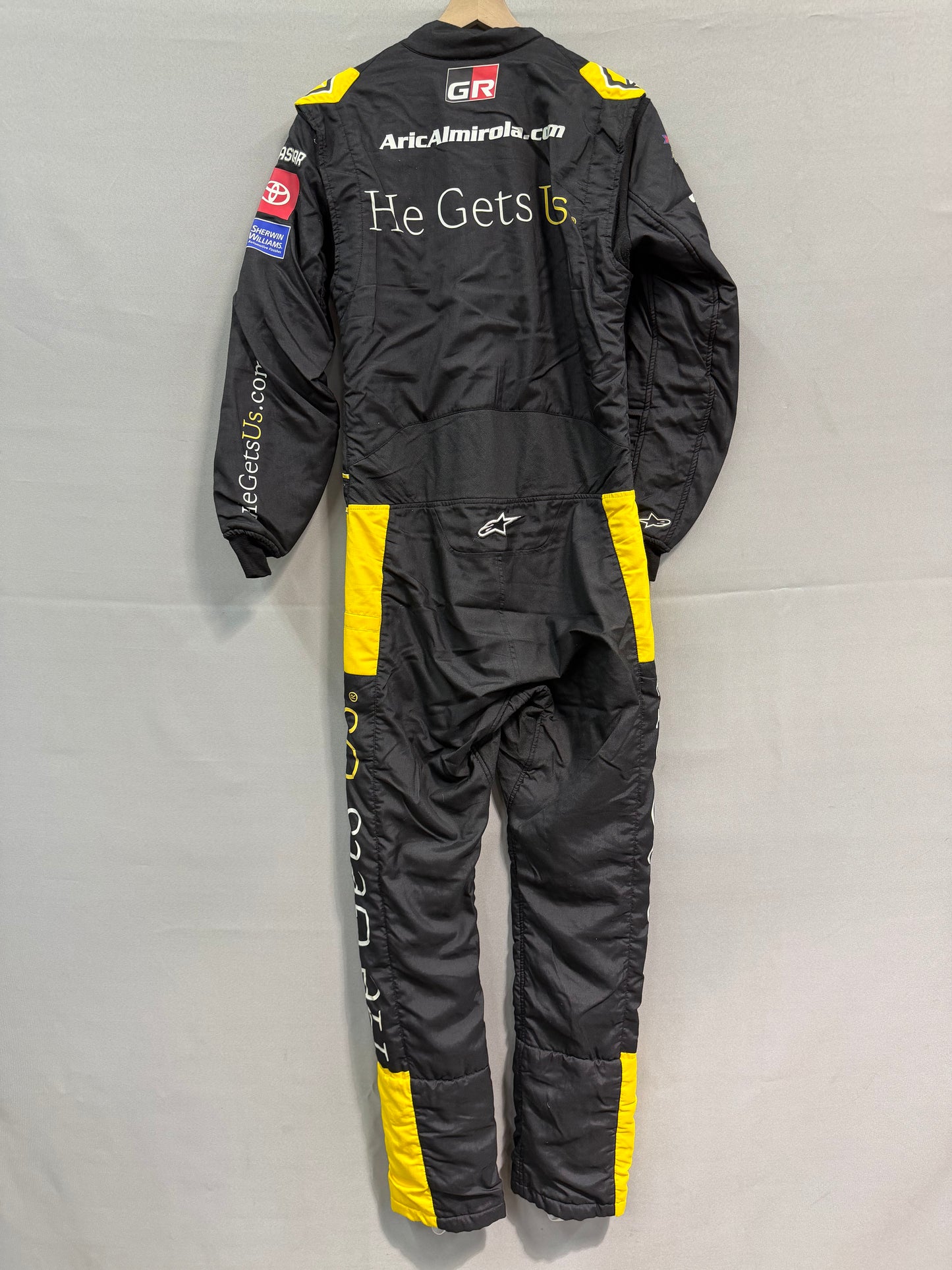 Aric Almirola #19 2024 He Gets Us Nascar Autographed Driver Firesuit