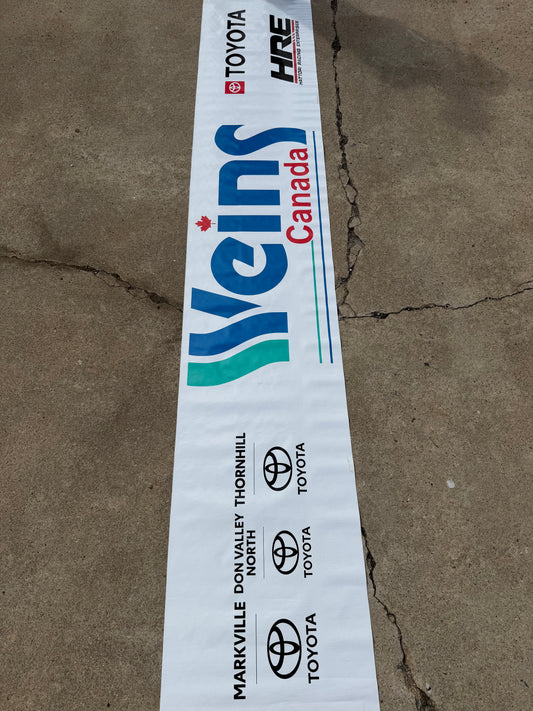 Austin Hill #16 Weins Canada Nascar Pit Box Riser Banner