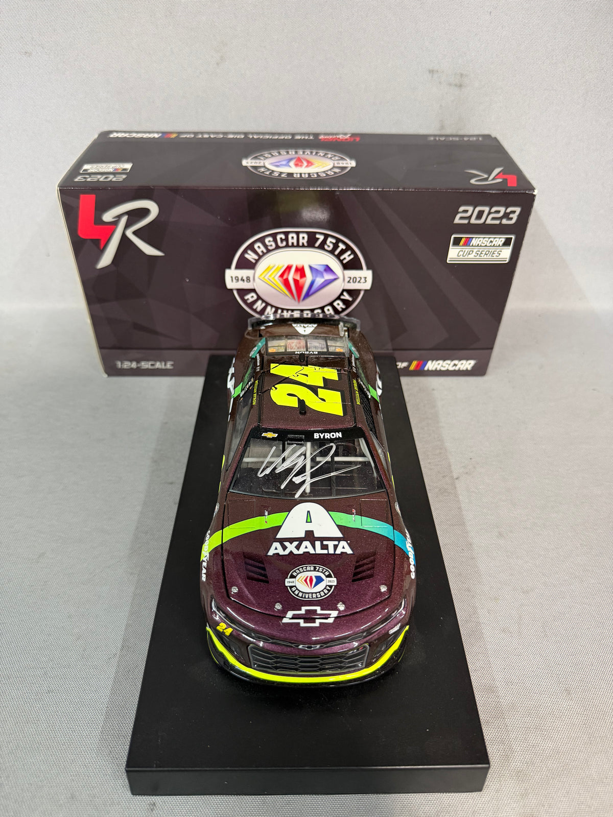 William Byron #24 2023 Axalta Throwback Nascar Autographed Diecast