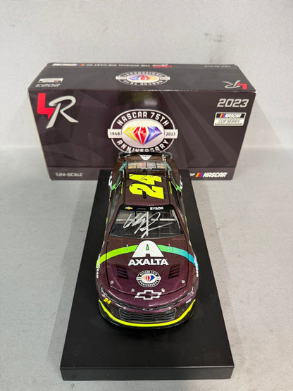 William Byron #24 2023 Axalta Throwback Nascar Autographed Diecast