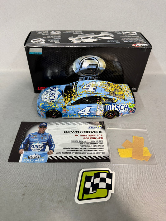 Kevin Harvick #4 2018 Kansas Win Busch Light Elite Nascar Diecast