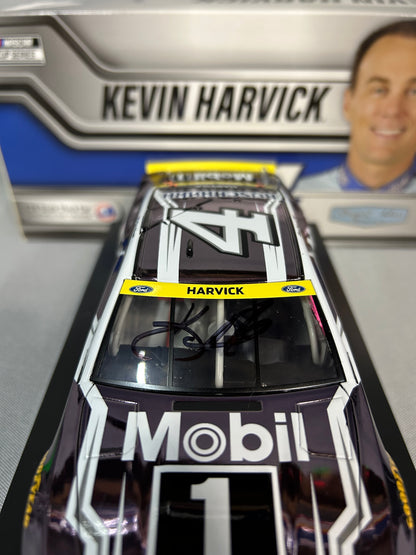Kevin Harvick #4 2021 Autographed Mobil 1 Fan Vote Color Chrome Din 1 Nascar Diecast