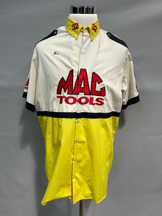 Dale Jarrett #32 Mac Tools Nascar Pit Crew Shirt Size XL