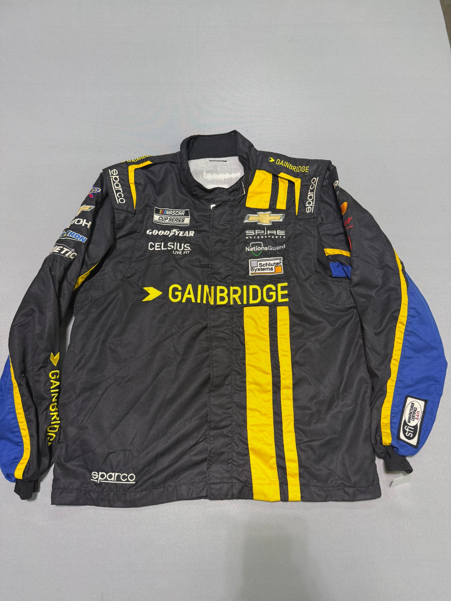 Corey Lajoie #7 2024 Gainbridge Nascar 2 Piece Crew Firesuit C-48 W-36 L-30