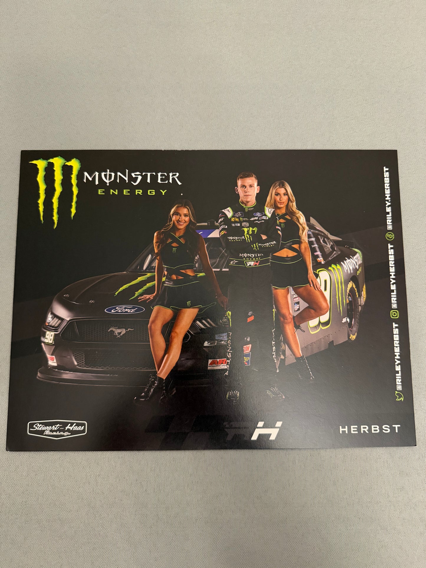 Riley Herbst #98 Monster Energy Nascar Hero Card