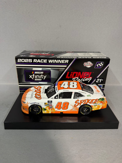 Nick Sanchez #48 2025 Atlanta Win Spiked Cooler Nascar Autographed Diecast