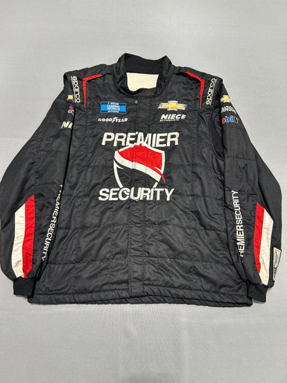 Carson Hocevar #42 2022 Premier Security Nascar 2 Piece Crew Firesuit C-48 W-36 L-32