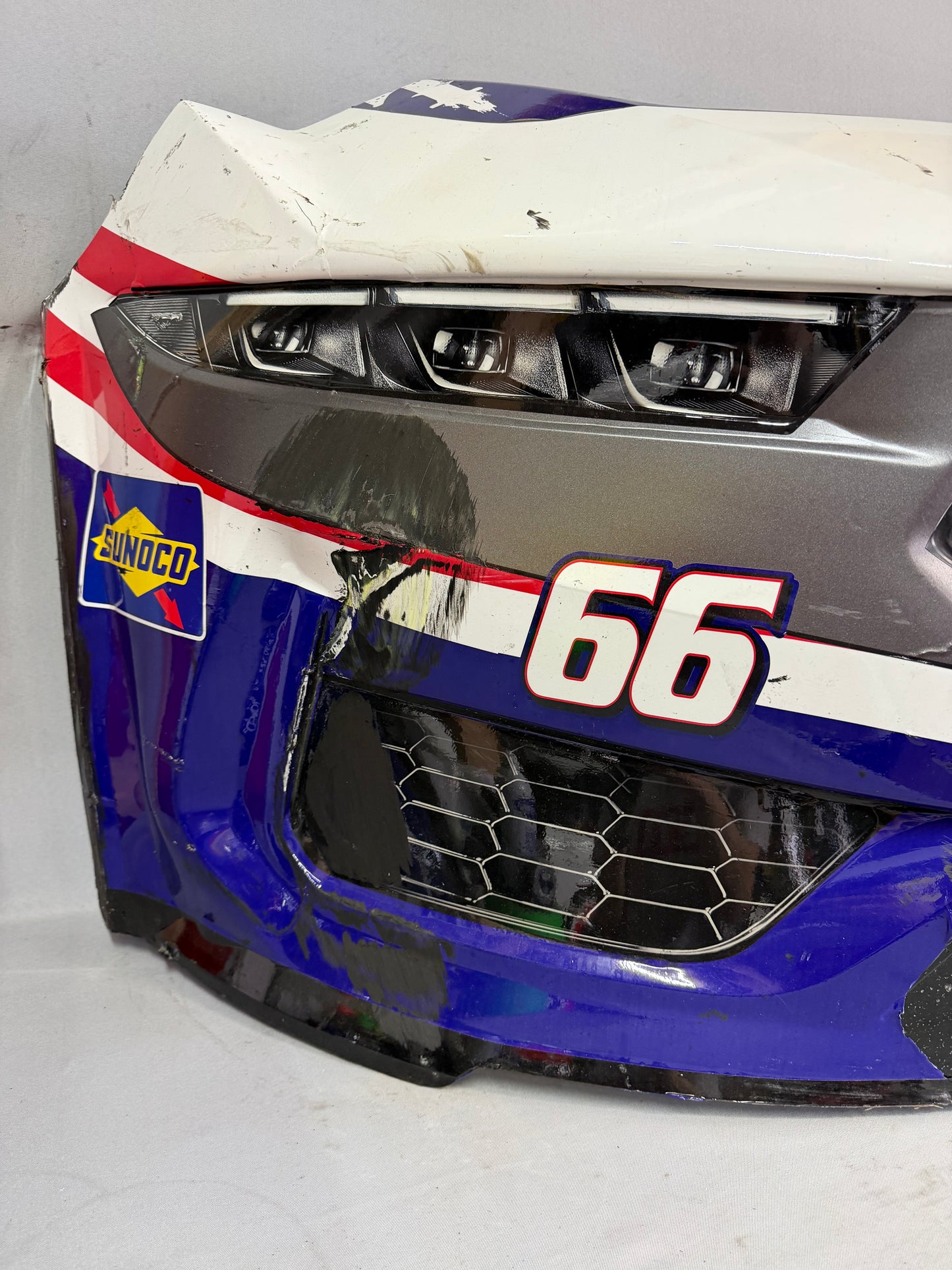 Garrett Smithley #66 2025 Bowman Gray Clash Veterans Ranch Nascar Front Nose