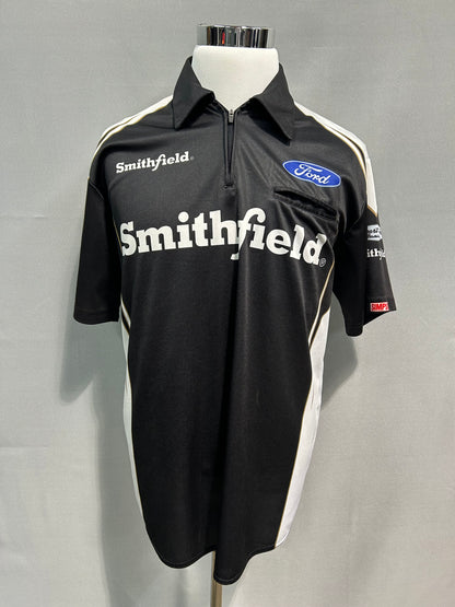 Aric Almirola #10 Smithfield Nascar Crew Shirt Size Large