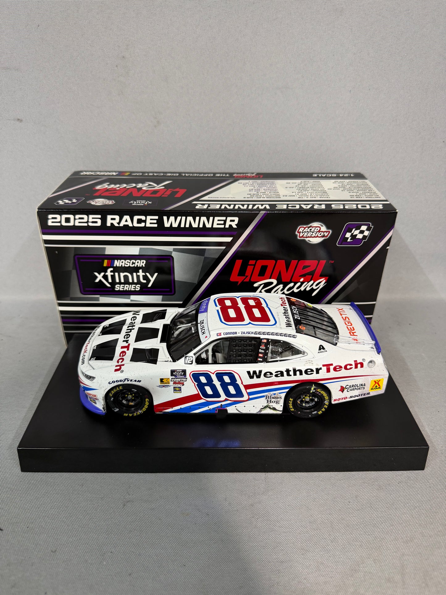 Connor Zilisch #88 2025 Charlotte Roval Win Weathertech Nascar Diecast