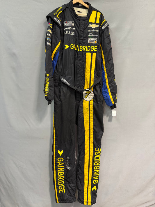 Corey Lajoie #7 2024 Gainbridge Nascar Crew Firesuit C-46 W-42 L-36