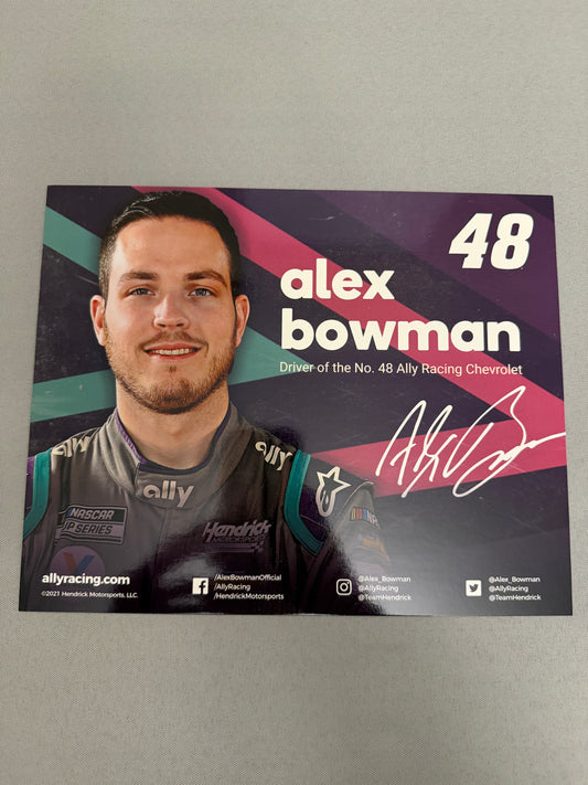 Alex Bowman #48 2021 Ally Nascar Hero Card