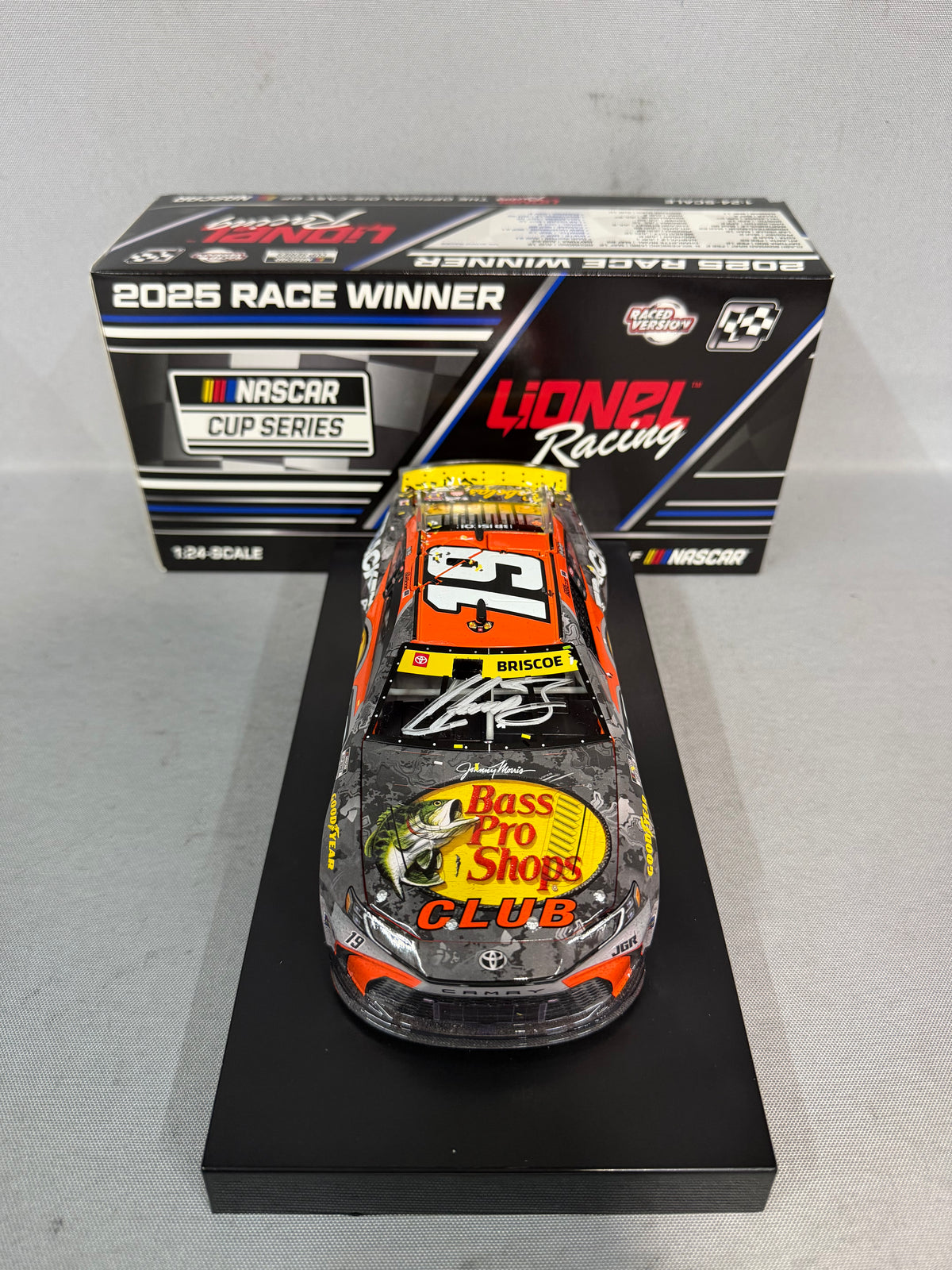Chase Briscoe #19 2025 Talladega Win Bass Pro Shops Nascar Autographed Diecast