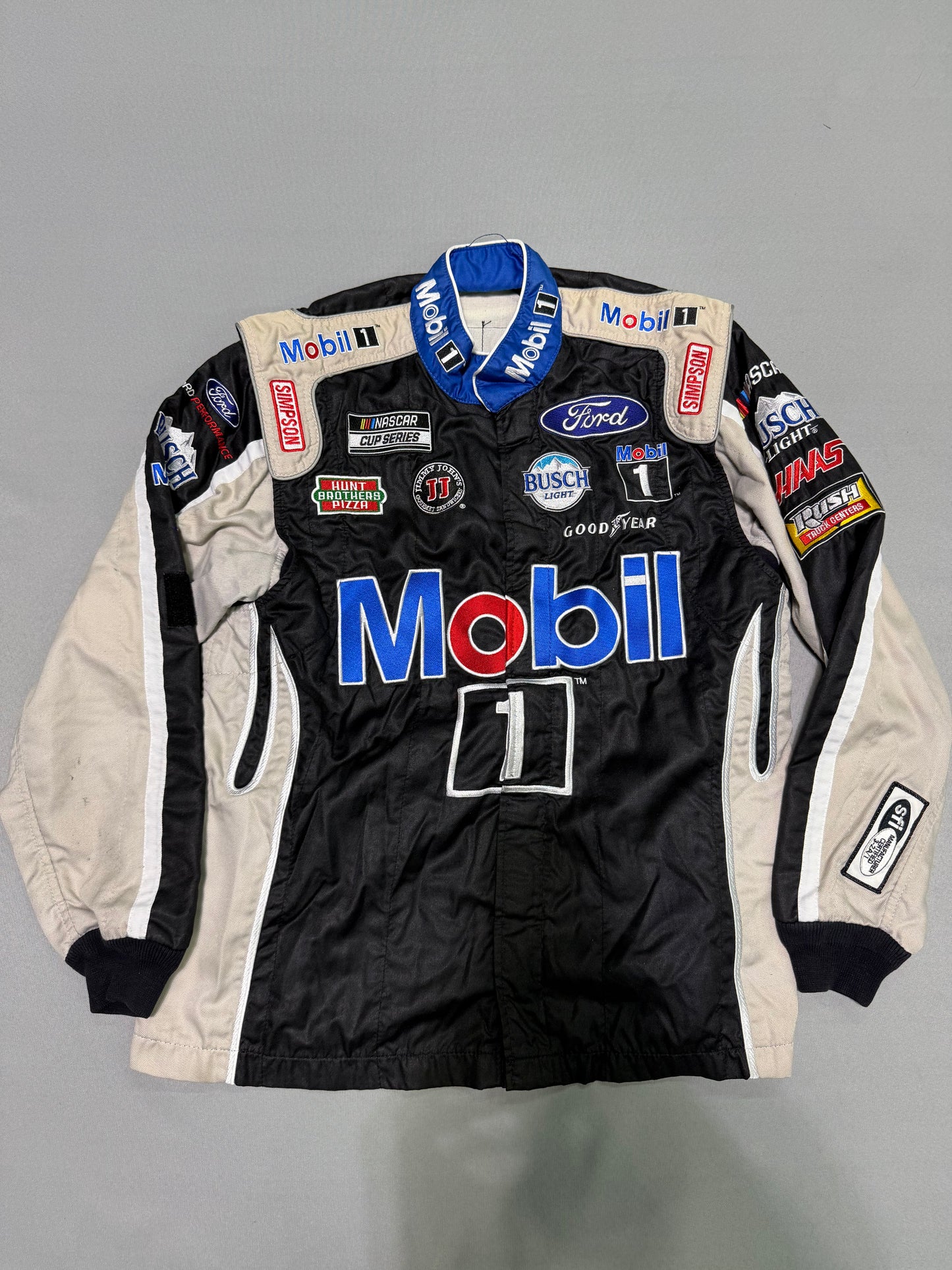 Kevin Harvick #4 Mobil 1 Nascar 2 Piece Crew Firesuit C-44 W-34 L-30