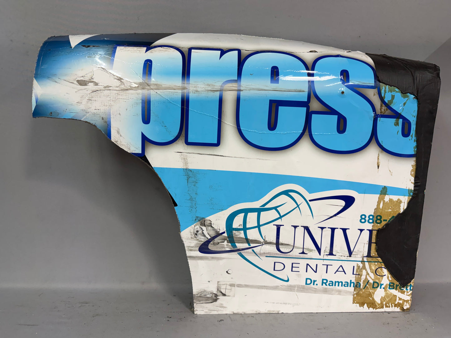 Brad Perez #45 2025 Chicago Nerds Xpress Nascar Partial Quarter Panel