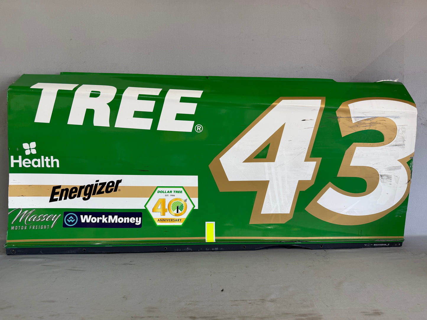 Erik Jones #43 2026 Sonoma Dollar Tree Nascar Door Panel