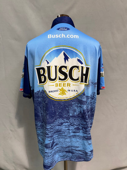 Kevin Harvick #4 Busch Beer Nascar Crew Shirt Size XL