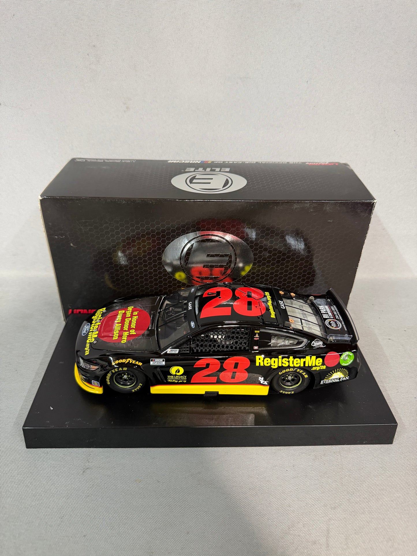 Joey Gase #28 2021 Registerme Throwback Elite Nascar Diecast