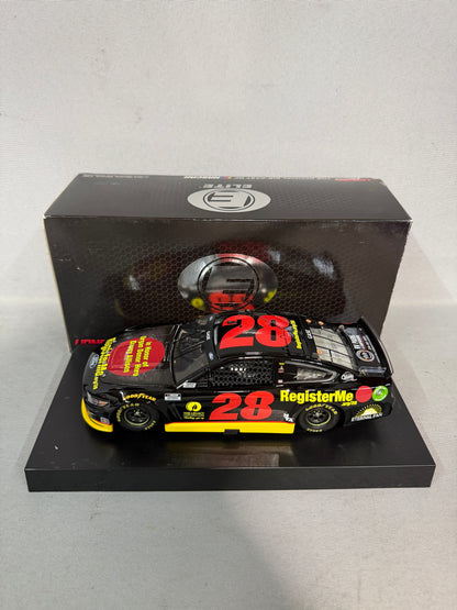 Joey Gase #28 2021 Registerme Throwback Elite Nascar Diecast