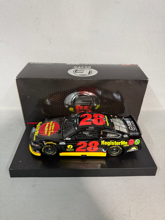 Joey Gase #28 2021 Registerme Throwback Elite Nascar Diecast