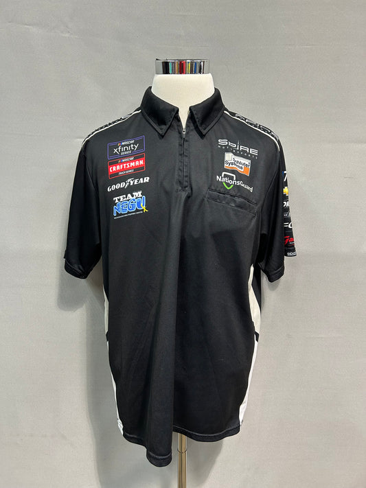Corey Lajoie #7 2023 Spire Motorsports Nascar Crew Shirt Size XL