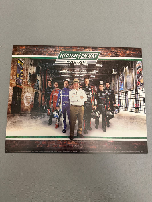 Roush Fenway Racing Driver Lineup Nascar Hero Card