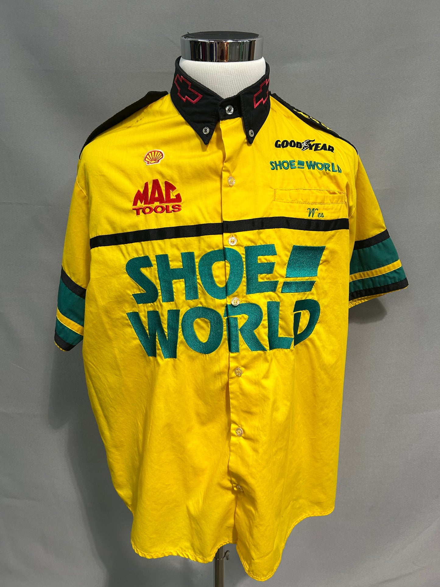Dale Jarrett #32 Shoe World Nascar Pit Crew Shirt Size XL