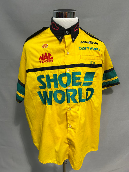 Dale Jarrett #32 Shoe World Nascar Pit Crew Shirt Size XL