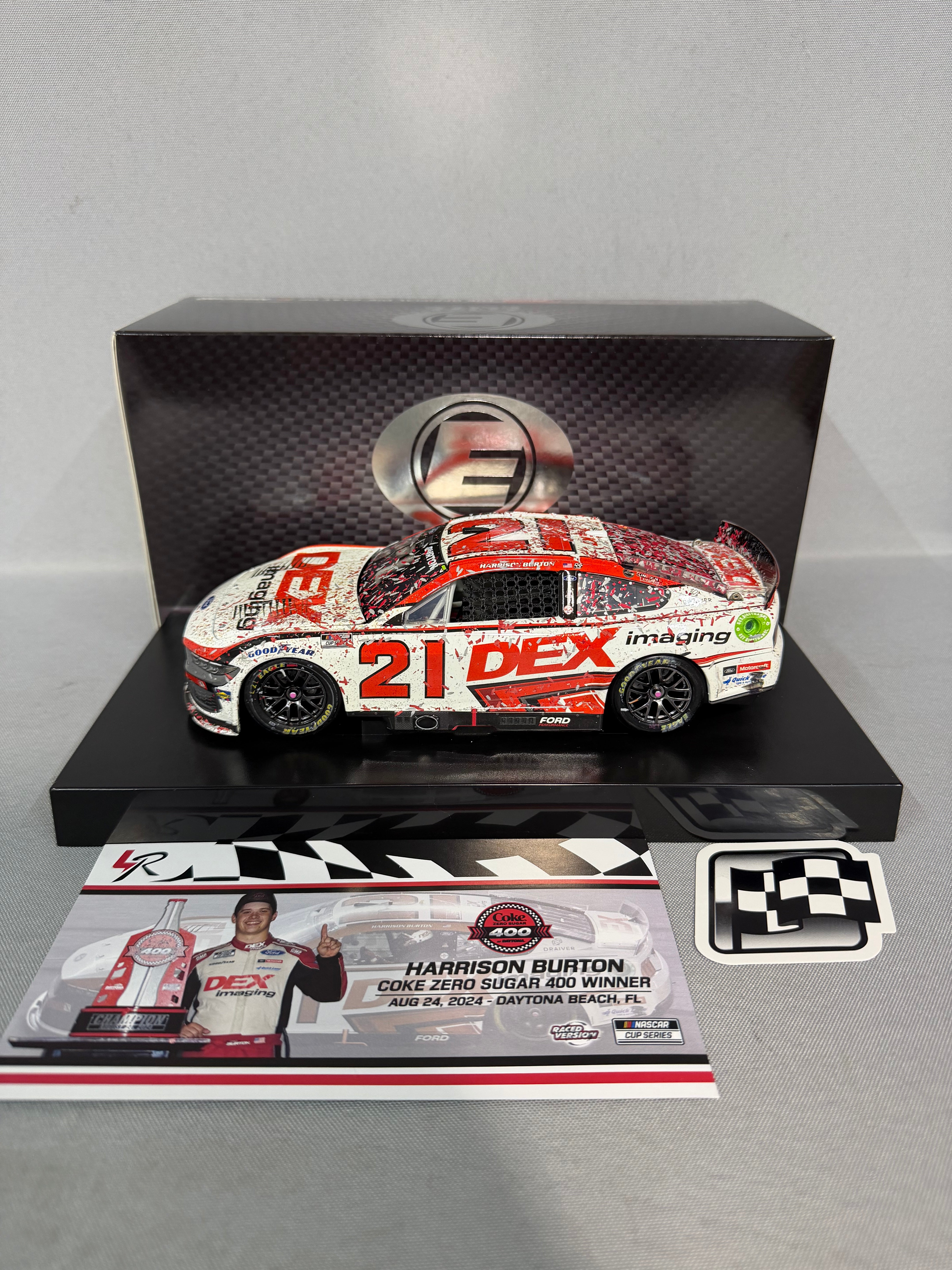 Harrison Burton #21 2024 Daytona Win Dex Imagining Elite Nascar Diecas ...