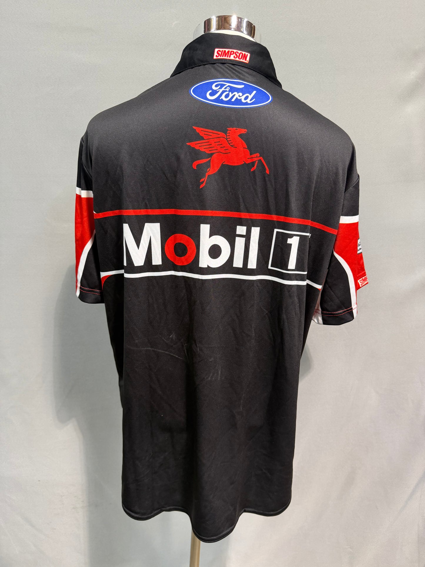 Kevin Harvick #4 Mobil 1 Nascar Crew Shirt Size Large