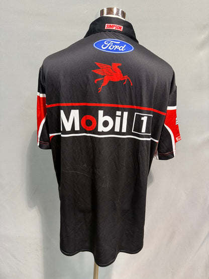 Kevin Harvick #4 Mobil 1 Nascar Crew Shirt Size Large