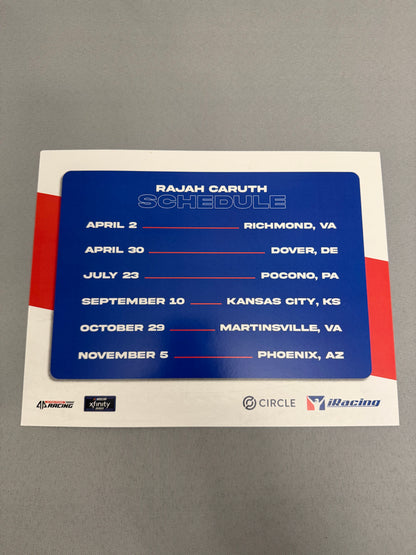 Rajah Caruth #45 2022 I Racing Nascar Hero Card