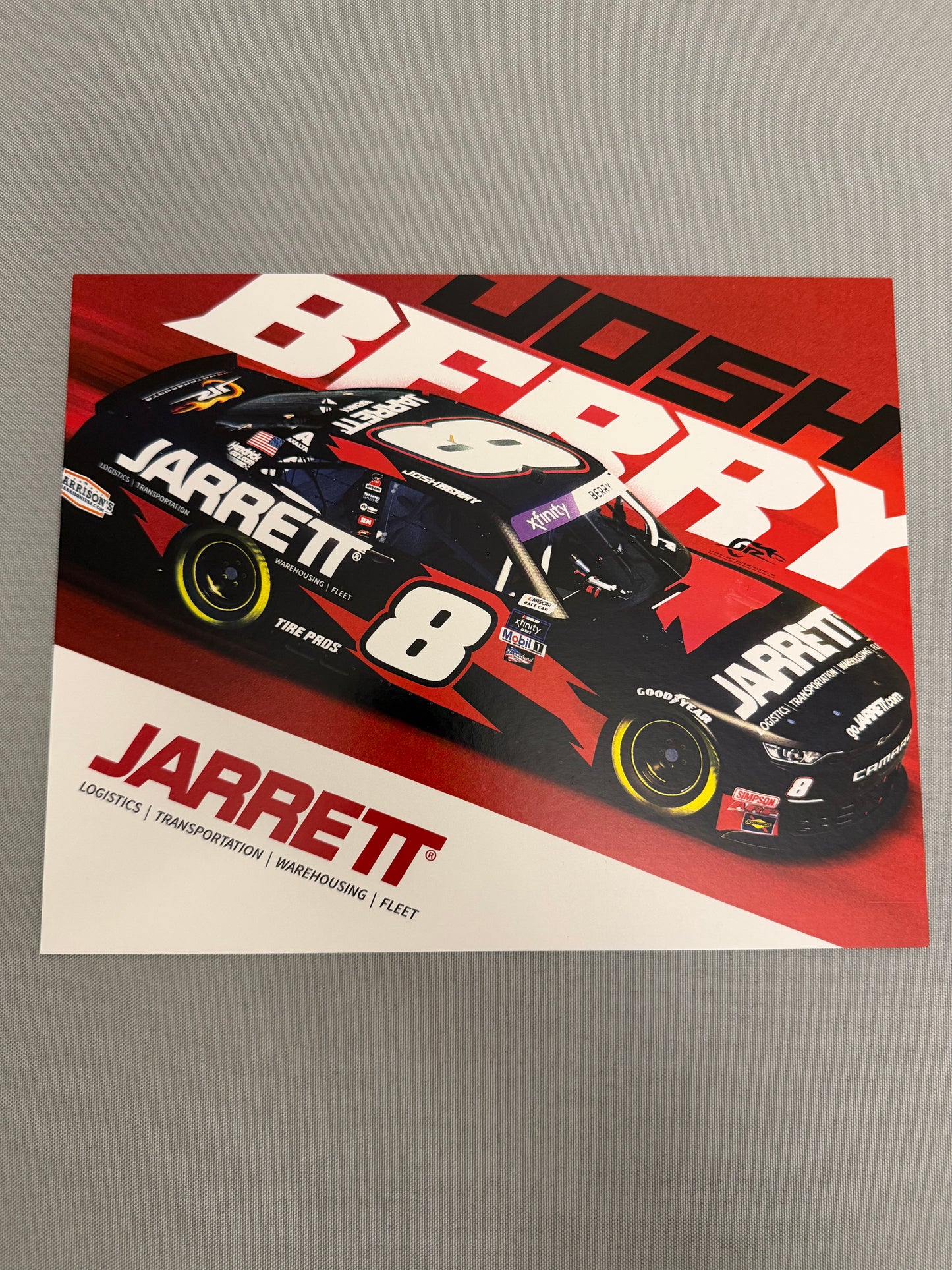Josh Berry #8 2022 Jarrett Nascar Hero Card