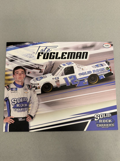 Tate Fogleman #12 2021 Solid Rock Nascar Hero Card