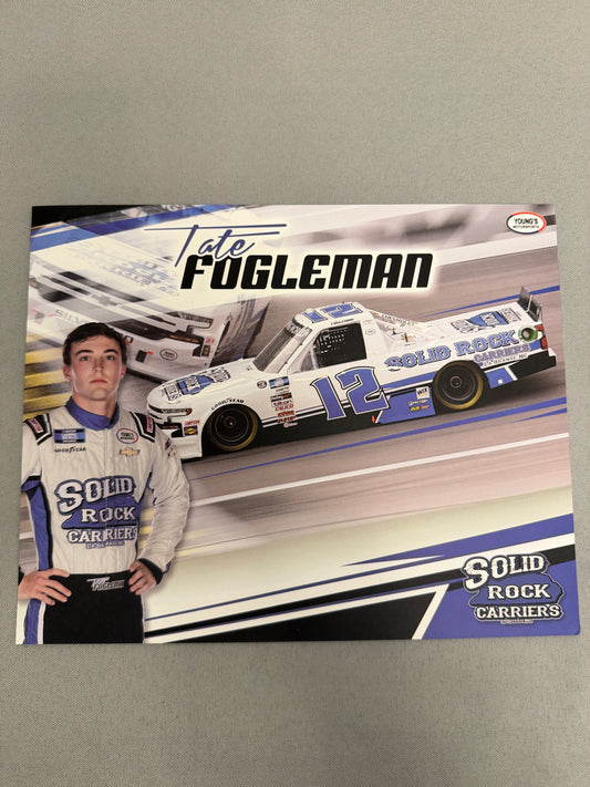 Tate Fogleman #12 2021 Solid Rock Nascar Hero Card