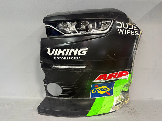 Anthony Alfredo #96 2026 Martinsville 1 Dude Wipes Menthole Nascar Autographed Nose Corner