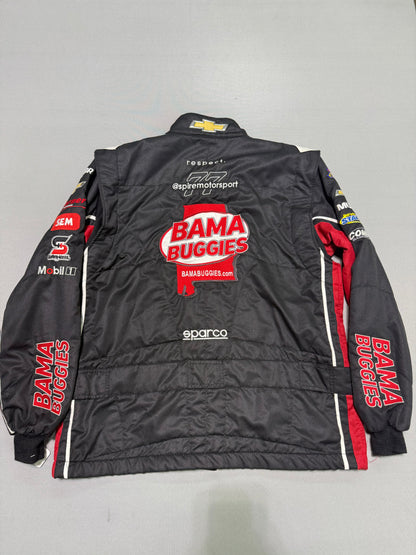 Chase Purdy #77 2024 Bama Buggies Nascar 2 Piece Crew Firesuit C-50 W-40 L-34