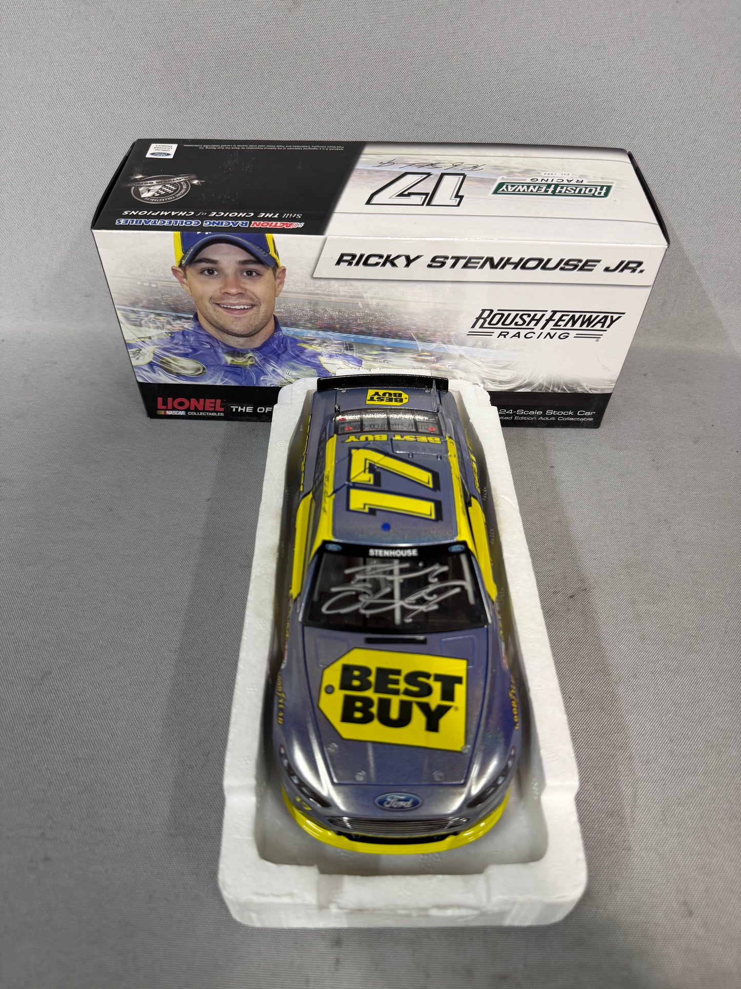 Ricky Stenhouse Jr #17 2013 Best Buy Flashcoat Color Nascar Autographed Diecast